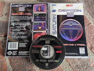 Defcon 5 Sega Saturn Complete CIB Nice Disc - Picture 1 of 1