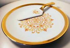 Royal Winton Grimwades- Cake plate and slice- Floral Gold gilt- Beautiful RARE
