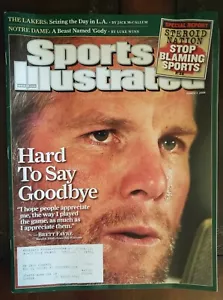 March 17 2008 Sports Illustrated Brett Favre HARD TO SAY GOODBYE PACKERS RETIRE - Picture 1 of 1