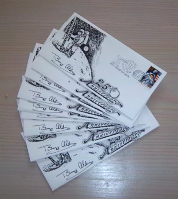 Sc 2841 - 25th Anniversary Moon Landing - Unofficial FDCs - Nikirk Cachet Choice - Image 1 of 4