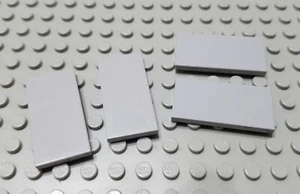 LEGO Lot of 4 Light Bluish Gray 2x4 City Sidewalk Tile Pieces - Picture 1 of 1