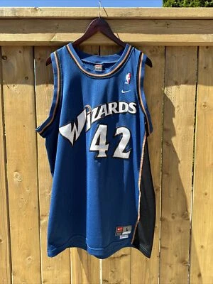 Camiseta Jerry Stackhouse Washington Wizards Nike Azul Talla Grande Equipo Nike Foto 1 de 4