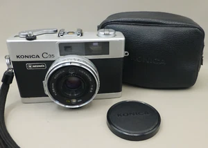 Konica C35 Automatic compact 35mm rangefinder film camera with extras - Bild 1 von 13