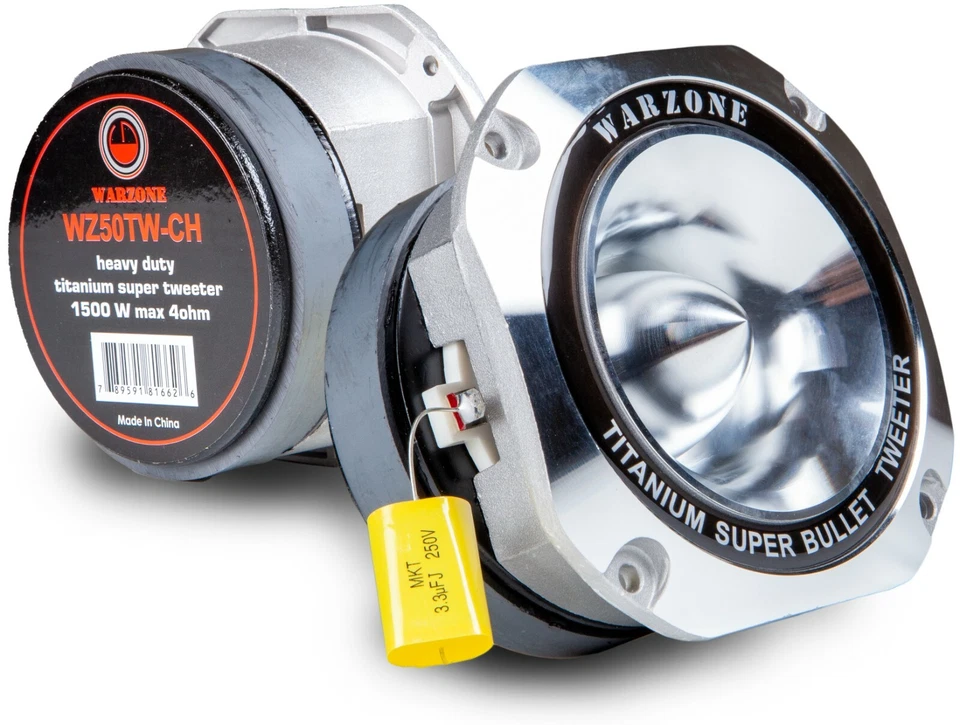 1x Gravity WZ50TW 1500W Heavy Duty Titanium Super Tweeter Loud Speaker 4-Ohms