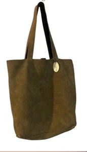 Kenneth Cole Vintage Suede Hobo Olive Green Grandma Cottage Core Shoulder Bag - Picture 1 of 6