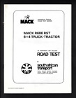 MACK TRUCKS MACK R686 RST 6X4 TRUCK-TRACTOR ROAD TEST 8 PAGE BROCHURE 1975