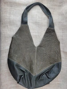 Molly G Louise Slouchy Bag Olive Portofino Buttery Soft Leather - Picture 1 of 9