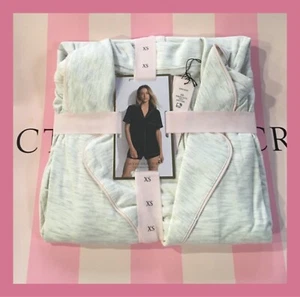 NEW VICTORIA'S SECRET Soft Modal Short PJ Set 2 Piece Pajama Set Size XS Gray - Picture 1 of 2