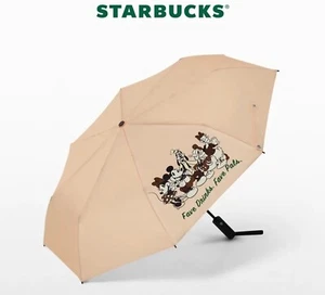Starbucks Disney Asia Esclusivo Ombrello da Bevande Topolino e Minnie Fave Beige - Foto 1 di 4
