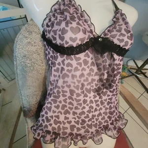 Camisón inalámbrico Shein Babydoll Top pequeño Pullover Sweetheart - Imagen 1 de 6