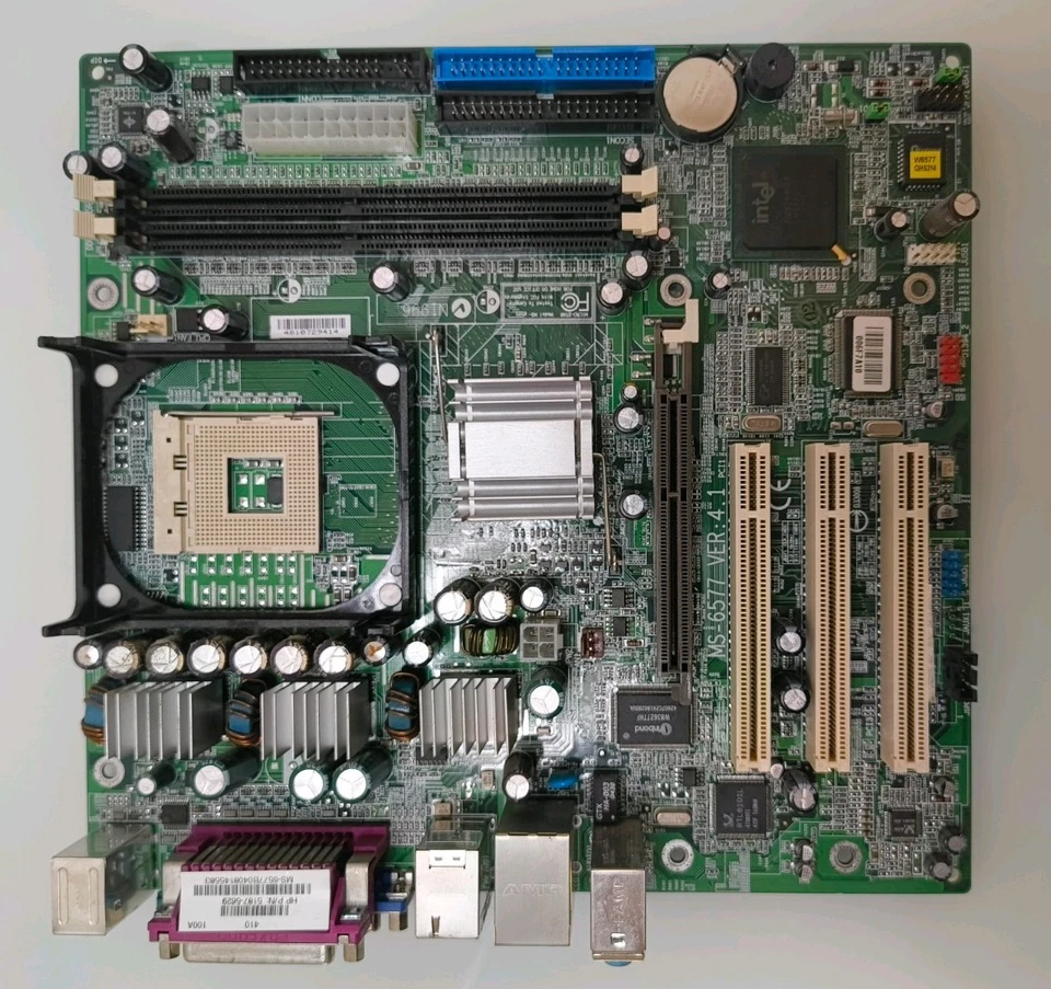 MSI MS-6577 Socket 478 Pentium 4 Motherboard – Tested Working - Image 1 of 1