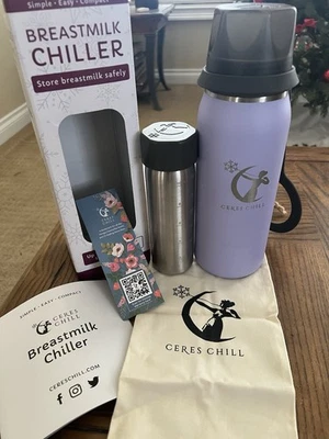 Enfriador de leche materna Ceres Chill 24 oz - blanco - contenedor de almacenamiento reutilizable  Foto 1 de 2
