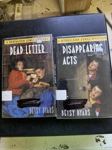Betsy Byars Hardcover Book Lot Herculeah Jones Mystery Dead Letter Disappearing - Imagen 1 de 4