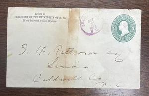 1878 Cubierta Presidente de la Universidad de Carolina del Norte Chapel Hill NC - Imagen 1 de 5
