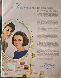 1964 Luzier Cosmetics to woman who has never looked as lovely as could ad - Picture 1 of 1