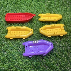 (5) LEGO Rubber Raft Life Boat Row Boat Lot -Purple Yellow Red 30086 2551 - Picture 1 of 5