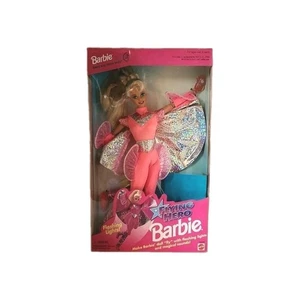 Muñeca Barbie Flying Hero Curve Mover Cuerpo Luces Coleccionista Mattel NRFB - Imagen 1 de 7
