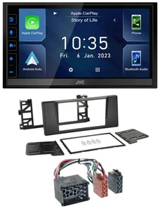 JVC DAB Bluetooth MP3 USB 2DIN Autoradio für BMW 5er (E39) X5 Rundpin - Bild 1 von 9
