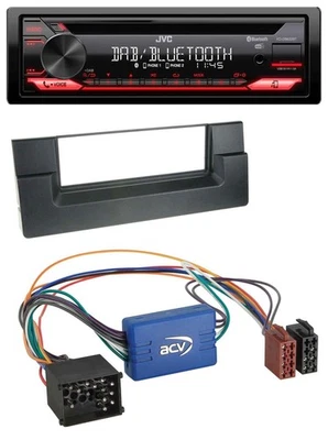 JVC CD DAB USB Bluetooth MP3 Autoradio für BMW 5er E39 X5 E53 Aktivsystem Rundpi - Bild 1 von 4