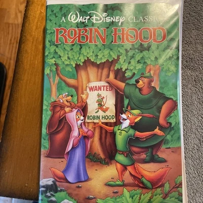 Rare Vintage 1984 Walt Disney Black Diamond Collection Robin Hood VHS - Image 1 of 4
