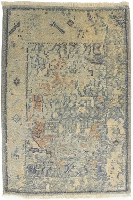 Vintage Style Distressed Heriz Rug Transitional Oriental Carpet Decor 2X3 ft - Image 1 of 4