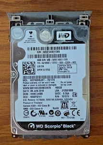 Dell Latitude D620 D630 160GB SATA Hard Drive & Caddy Tested WD Western Digital - Picture 1 of 5