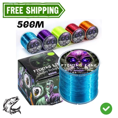 Sougayilang 500m Nylon Fishing Line Max Drag 7-38LB Super Stronger Nylon Line - Image 1 of 4