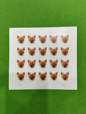 Estampillas de Estados Unidos 2023 Zorro Rojo (Hoja) 5 hojas de 20 / Un total de 100 Foto 1 de 2