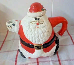 World Bazars Santa Clause Teekanne Keramikstück, gemarkt Weihnachten - Bild 1 von 5