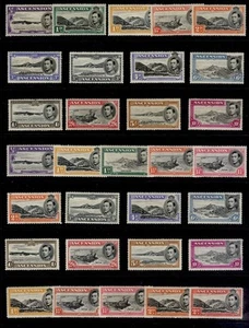 ASCENSION GVI SG38-47b, 1938-53 defins set + all listed perfs, M MINT. Cat £674+ - Picture 1 of 1