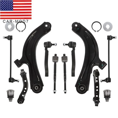 Front Lower Upper Control Arms Tie Rods Sway Bars for Nissan Sentra NV200 US — 第 1/4 张图片