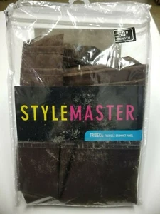 Pannello tenda finestra Stylemaster Tribeca Espresso marrone finta seta 56x63 - Foto 1 di 2