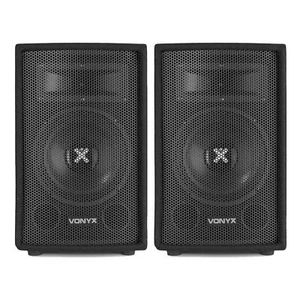 Vonyx SL8 8" Passive PA DJ Speakers Pair 400W Ideal for Parties & Events - Picture 1 of 12