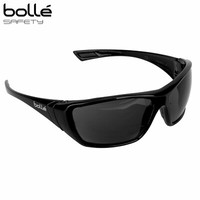 OCCHIALI DA SOLE UOMO DONNA BOLLE' SLAM LENTI NERE CON CORDINO LAVORO MOTO  SPORT | eBay