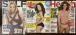 Women's Fitness Magazine Lot of 3 ~ SELF, Muscle & Finess, Health ~ Natalie Dorm - Picture 1 of 1