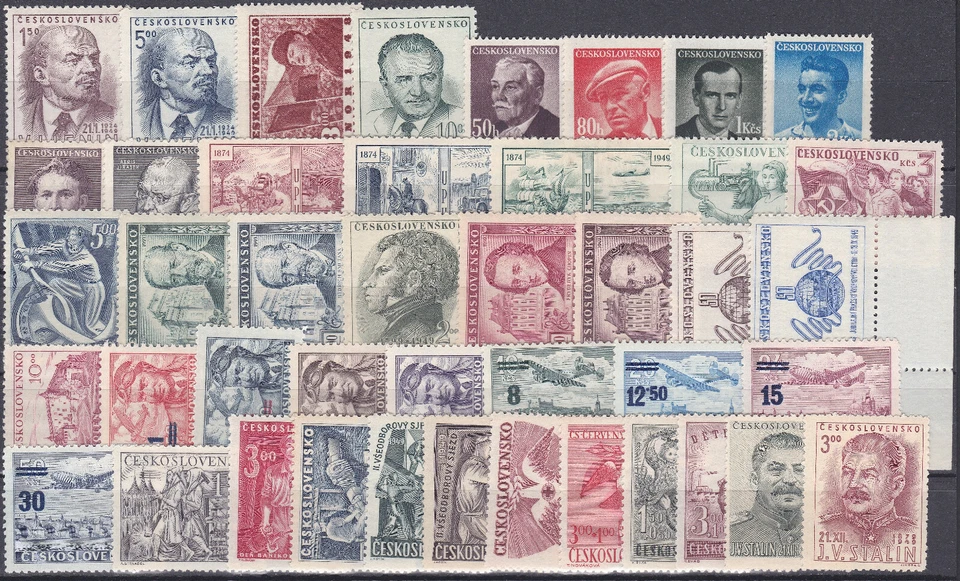 Checoslovaquia MNH Año Completo 1949 - 43 sellos - Imagen 1 de 1