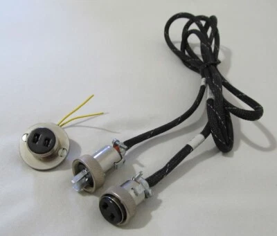 5.5 ft. Cable w/ Cinch 2-Pin P202CCT & S202CCT Connectors w/ S202B Chassis Mount - Image 1 of 4
