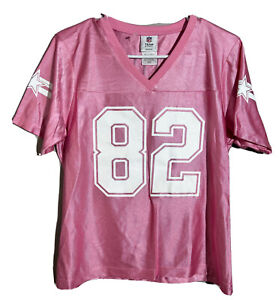 Dallas Cowboys Jason Witten #82 Pink Women’s Jersey T-Shirt Size Medium-NWOT