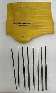 TELL Swiss Needle File Set 8 Pezzi LOTTO Gioielli Hobby Qualità Precisione - Foto 1 di 16