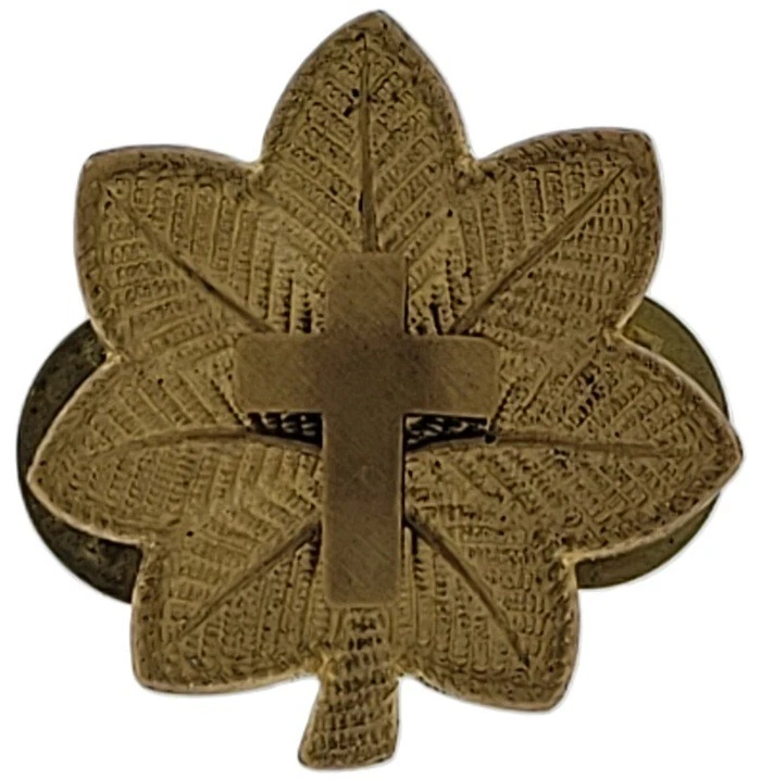 Capellán Mayor Rango Oficial Insignia Militar Insignia Sombrero Prendedor Ejército de Estados Unidos Cuello Gorra Foto 1 de 1