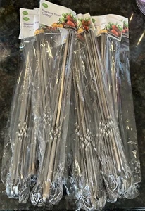 Stainess Steel Cutlery Skewers, BBQ Grilling, 100 PCS, NEW, Reusable, Kabobs - Picture 1 of 2