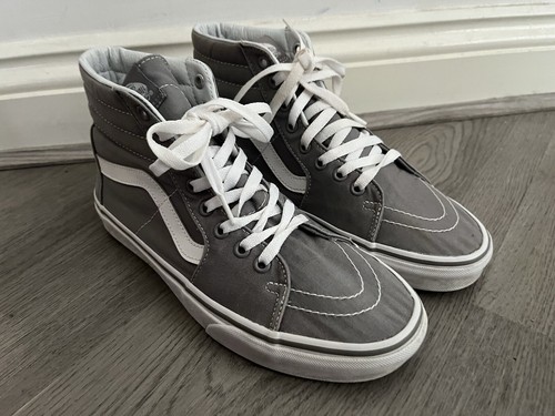 Scarpe da skate alte Vans SK8 Hi da uomo grigie taglia UK 8