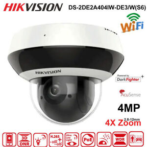 Hikvision 4MP DS-2DE2A404IW-DE3/W Darkfighter PoE PTZ 4x zoom kamera IP mikrofon WiFi
