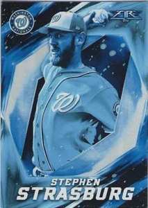 2017 Topps Fire STEPHEN STRASBURG Washington Nationals Blue Chip Parallel # 93 - Picture 1 of 2