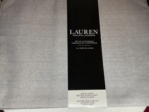 Ralph Lauren Home EASY CARE WATER REPELLENT PLACEMATS (4) GRAY 100% POLYESTE NWT - Picture 1 of 2