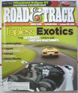 Road & Track Magazine June 2005- BMW 545i, Lexus GS 430, Mitsubishi Eclipse GT