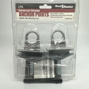 Haul Master 95182 2 piezas Puntos de anclaje cromados universales - Imagen 1 de 6