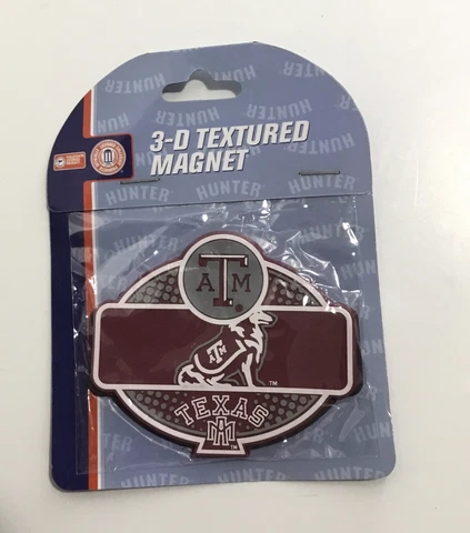 Texas A&M Aggies 3-D Textured Magnet 2 1/2” X 3” Licensed Cover