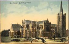 Irish Postcard ST PATRICK'S CATHEDRAL Dublin Ireland Chas Reis Printed Abroad
