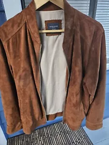 Grand Frank Marloes Suede Bomber Jacket Size M - Picture 1 of 7